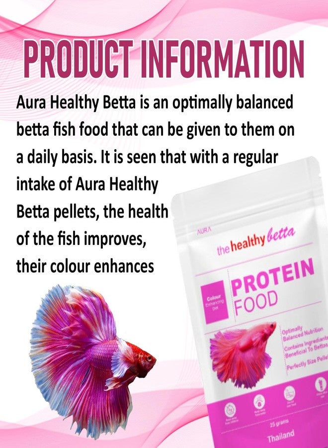 VAYINATO® Aura The Healthy Betta Protein Food, 25G | Color Enhancing Diet (Pack of 3) by Petzlifeworld - Image 3
